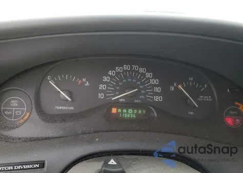 2001 Buick Century Limited z USA, uszkodzony, nr VIN 2G4WY55J111214580